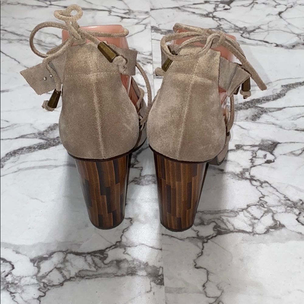 Free People Nouvella Wrap Suede Heels - Picture 7 of 11